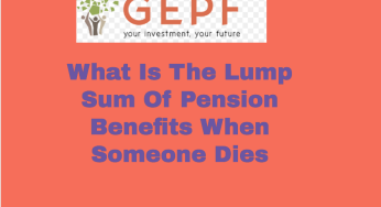 What Is The Lump Sum Of Pension Benefits When Someone Dies