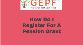 How Do I Register For A Pension Grant