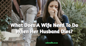 What Does A Wife Need To Do When Her Husband Dies?