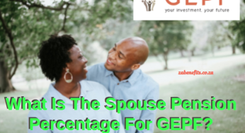 What Is The Spouse Pension Percentage For GEPF?