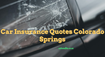 Car Insurance Quotes Colorado Springs