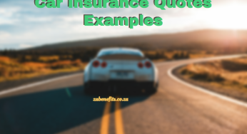 Car Insurance Quotes Examples