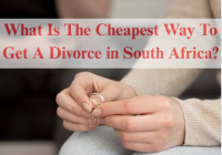 What Is The Cheapest Way To Get A Divorce in South Africa?