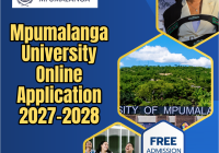 Mpumalanga University Online Application 2027-2028