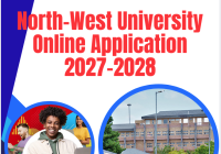 North-West University Online Application 2027-2028