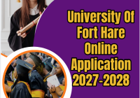 University Of Fort Hare Online Application 2027-2028