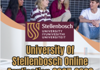 University Of Stellenbosch Online Application 2027-2028