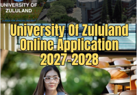 University Of Zululand Online Application 2027-2028