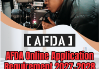 AFDA Online Application Requirement 2027-2028