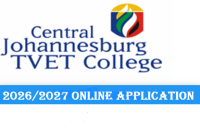 Central Johannesburg TVET College Online Application Form 2026-2027 PDF
