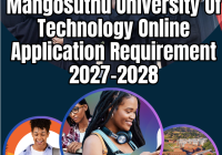 Mangosuthu University Of Technology Online Application Requirement 2027-2028