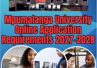 Mpumalanga University Online Application Requirements 2027-2028