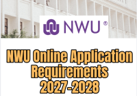 NWU Online Application Requirements 2027-2028