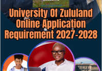 University Of Zululand Online Application Requirement 2027-2028