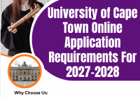 University of Cape Town Online Application Requirements For 2027-2028