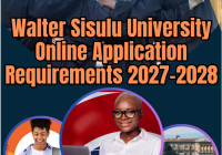 Walter Sisulu University Online Application Requirements 2027-2028