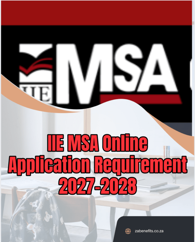 IIE MSA Online Application Requirement 2027-2028