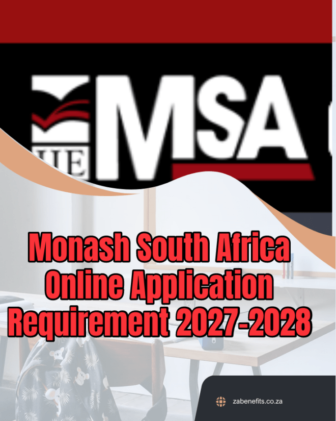 Monash South Africa Online Application Requirement 2027-2028