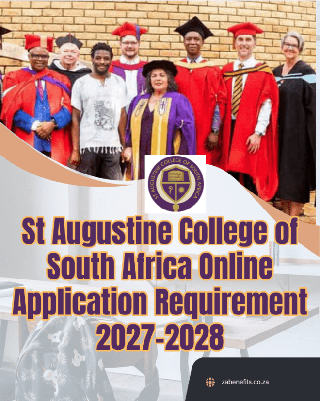 St Augustine College of South Africa Online Application Requirement 2027-2028