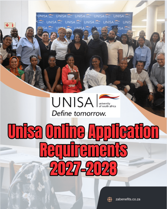 Unisa Online Application Requirements 2027-2028