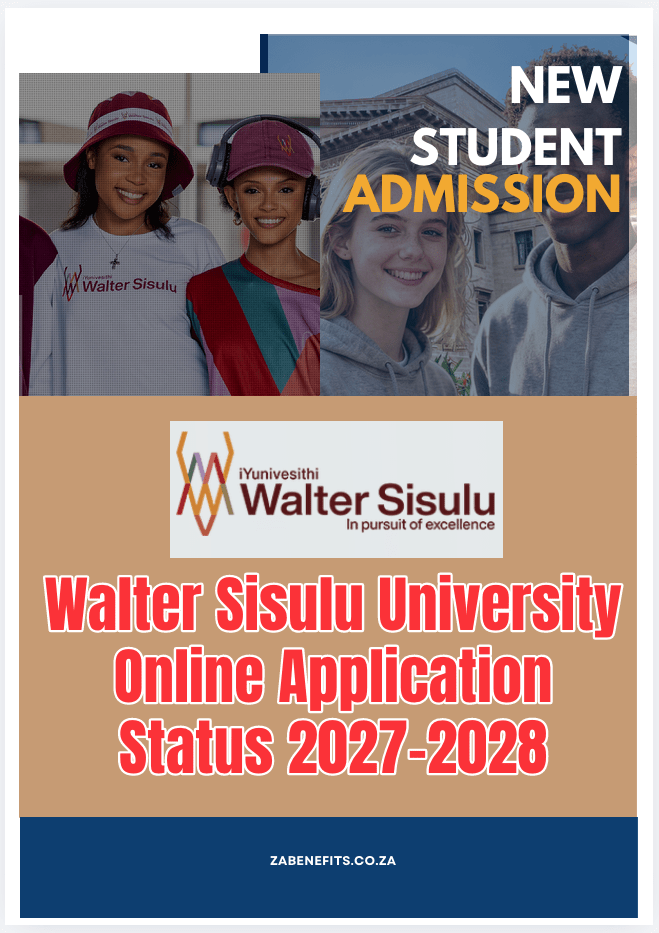 Walter Sisulu University Online Application Status 2027-2028