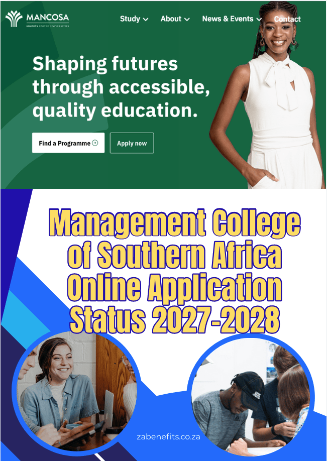 Management College of Southern Africa Online Application Status 2027-2028