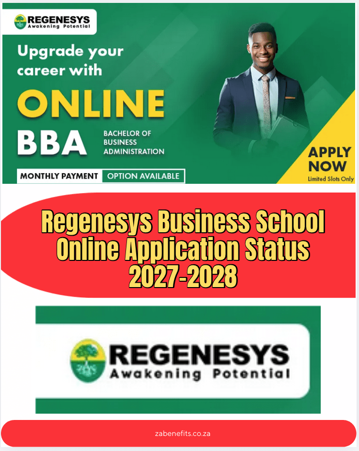 Regenesys Business School Online Application Status 2027-2028